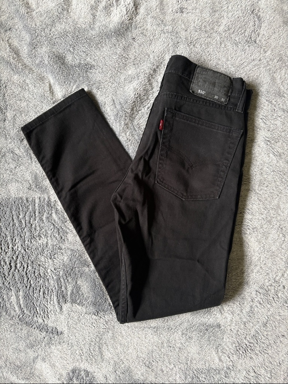 Levi’s 501 Original Men’s Low-Stretch Classic Straight Leg Black Jeans 30x30